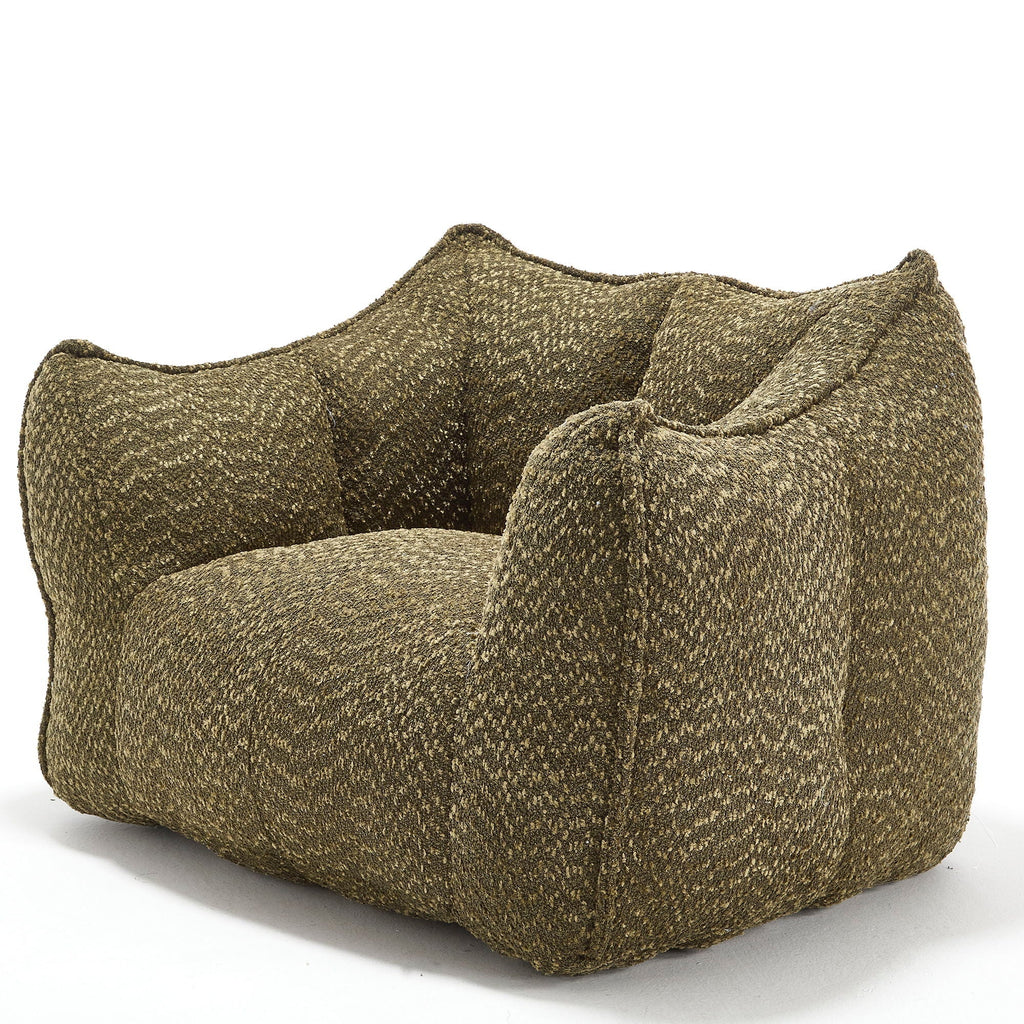 Chenille Arm Chair with Highly Resilient Foam - Multiple Colors