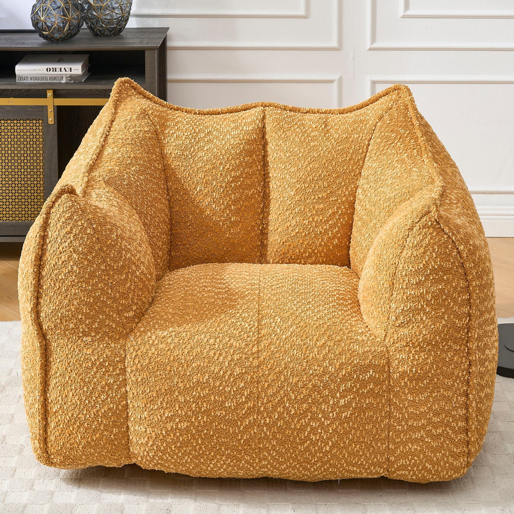 Chenille Arm Chair with Highly Resilient Foam - Multiple Colors