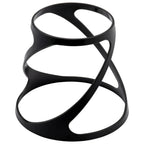 Global Tableware Collective Dalebrook, Twist DBTB3615 Round Twist Display Riser, Black Polycarbonate, 5-7/8"