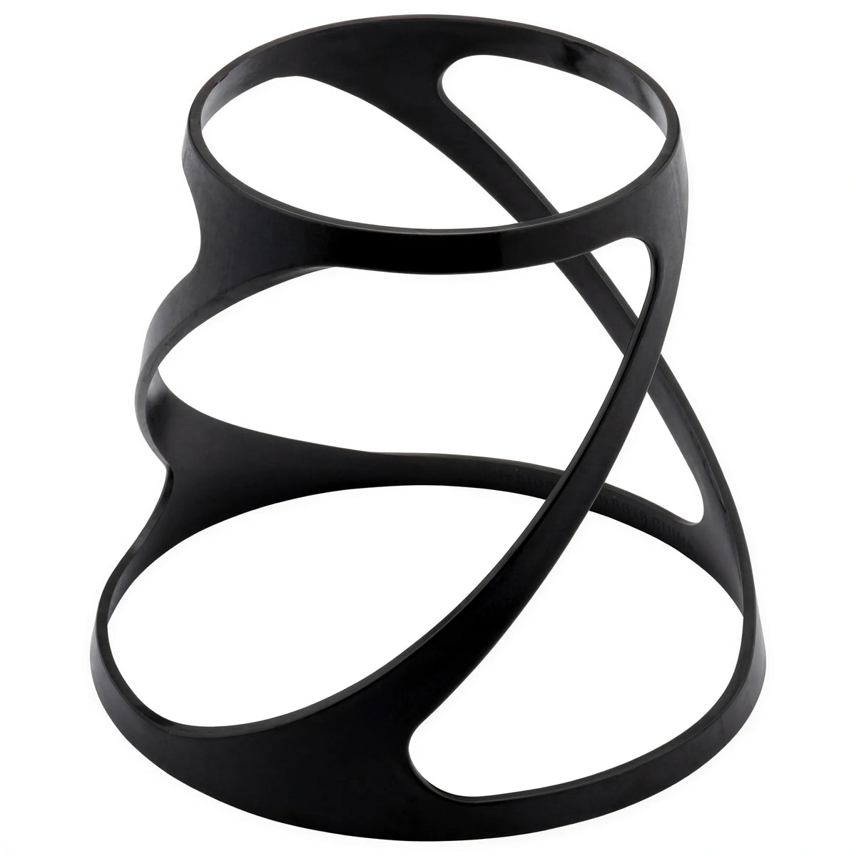 Global Tableware Collective Dalebrook, Twist DBTB3615 Round Twist Display Riser, Black Polycarbonate, 5-7/8"