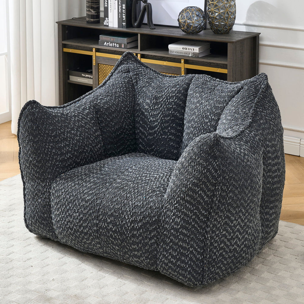 Chenille Arm Chair with Highly Resilient Foam - Multiple Colors