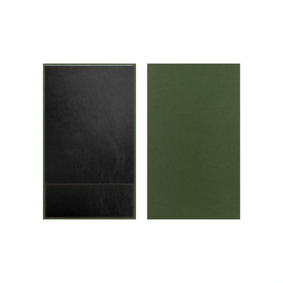 Risch 1000H-LINEN Single-Panel Linen Check Presenter, Black, Hardback, 5.25" x 9" Case of 25