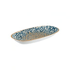 Global Tableware Collective Bonna, Gourmet BNALHGRM24OKY Porcelain Oval Plate, 9-1/2" x 5-5/8" x 1-1/4" 1 Dozen