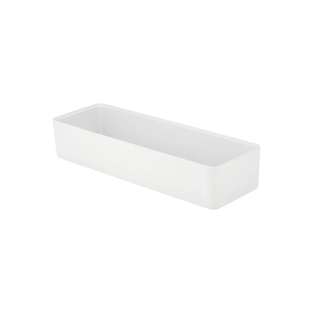 Global Tableware Collective Dalebrook, Kata DBTW4218 Rectangular Melamine Salad Bar Crock, 7 qt, White, 20-1/2" x 6-7/8" x 3-7/8"