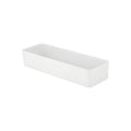 Global Tableware Collective Dalebrook, Kata DBTW4218 Rectangular Melamine Salad Bar Crock, 7 qt, White, 20-1/2" x 6-7/8" x 3-7/8"