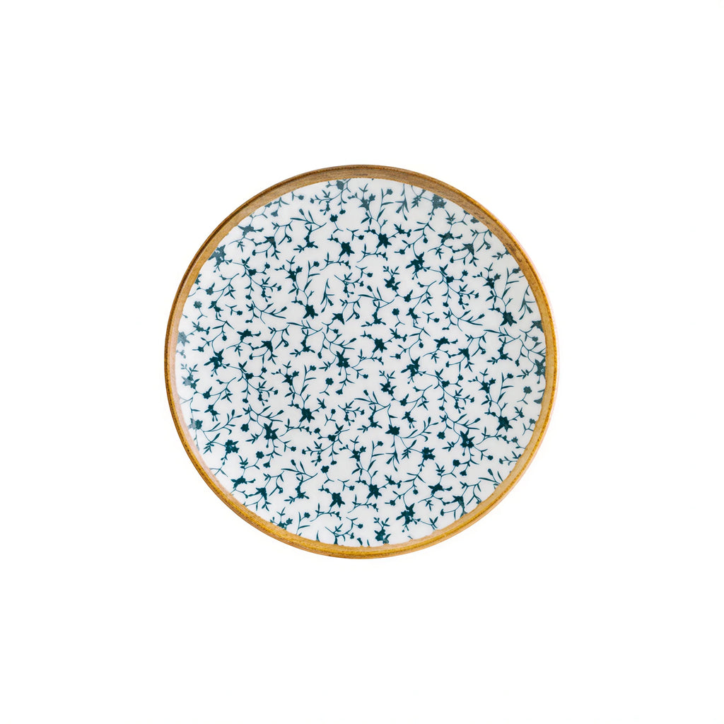 Global Tableware Collective Bonna, Gourmet BNCLFGRM17DZ Porcelain Round Flat-Edge Plate, 6-3/4" 1 Dozen