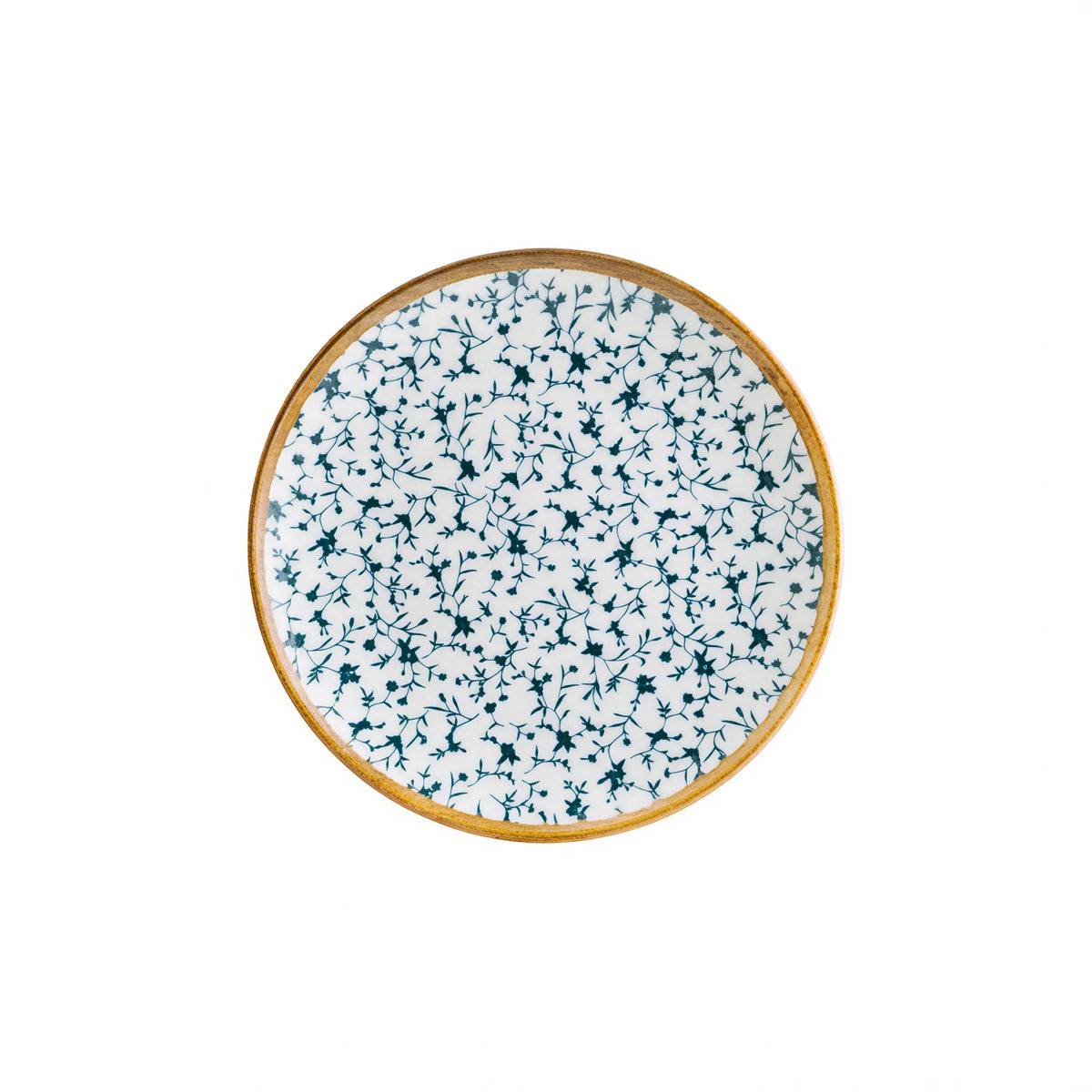 Global Tableware Collective Bonna, Gourmet BNCLFGRM17DZ Porcelain Round Flat-Edge Plate, 6-3/4" 1 Dozen
