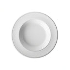 Global Tableware Collective G. Benedikt GBEXL19231 Porcelain Plate, 9-inch, Deep Rim, Round, White