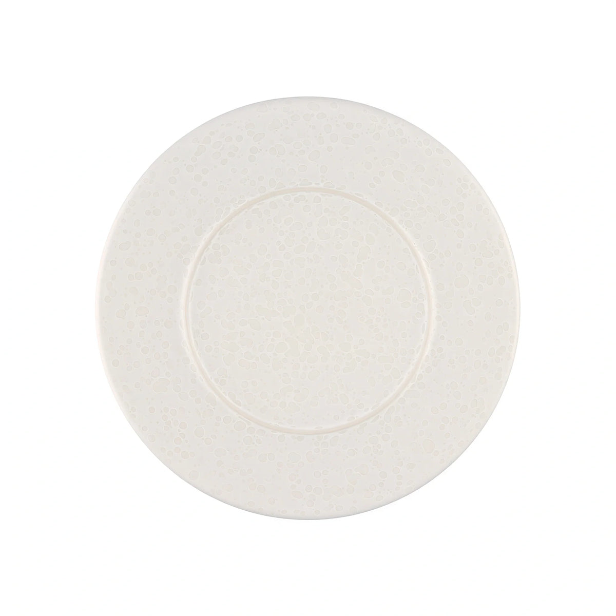 Global Tableware Collective Mesa Ceramics FF7026170000 Round Stoneware Plate, 8-5/8 in, Gota Chalk