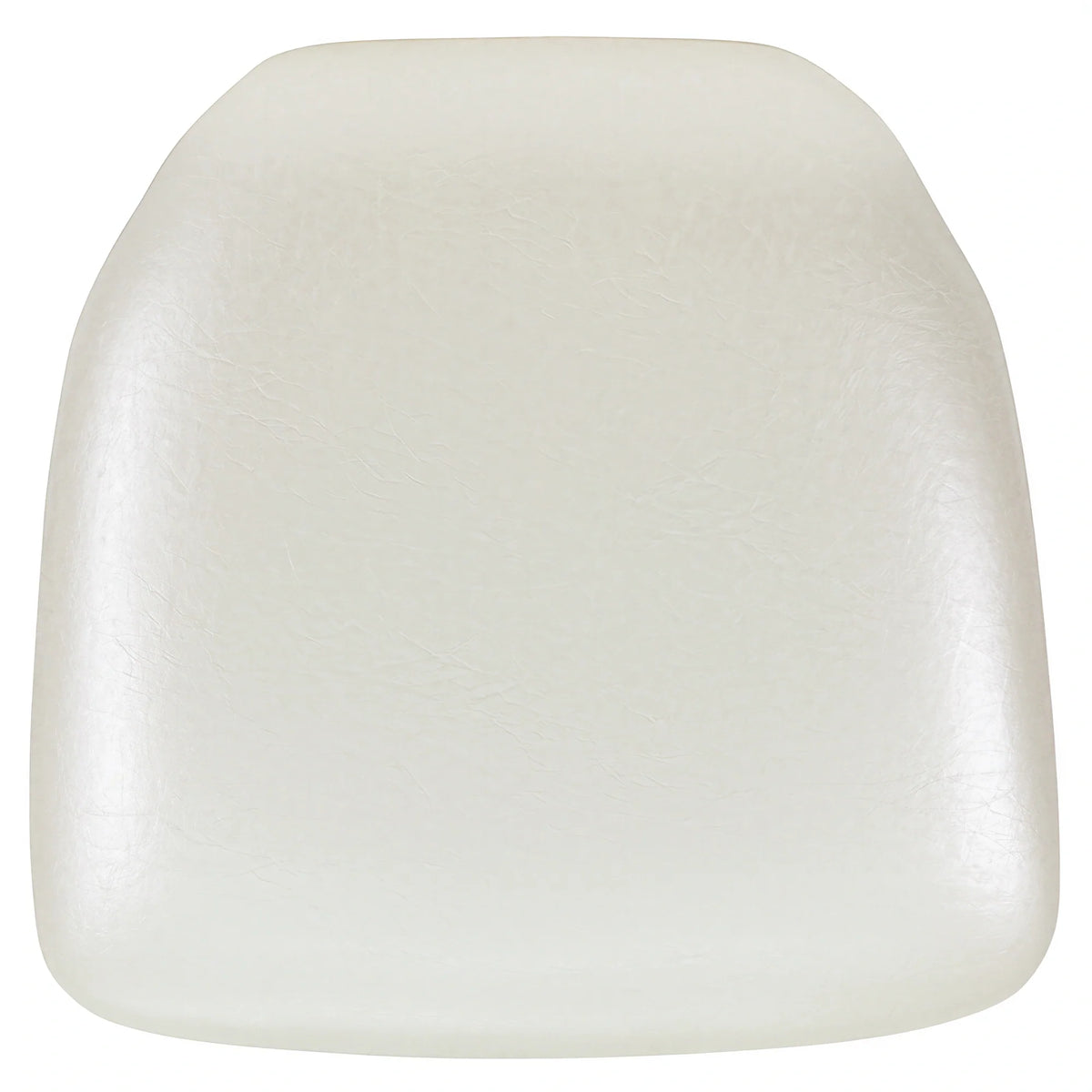 Flash Furniture BH-IVORY-HARD-VYL-GG Ivory Vinyl Chair Cushion for Chiavari Chairs, 15-1/2"W x 15-1/2"D x 2"H