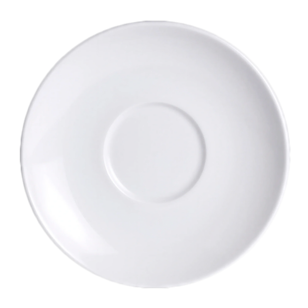 Global Tableware Collective Folio, Montego 6334P475 Round Porcelain Saucer, 5.5-inch Case of 4 Dozen