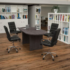 Flash Furniture Lake BLN-6GCGRY2286-BK-GG Oval Table and 4 Mid-Back Chairs Set, 72 x 35 x 29.5 in., Rustic Gray/Black