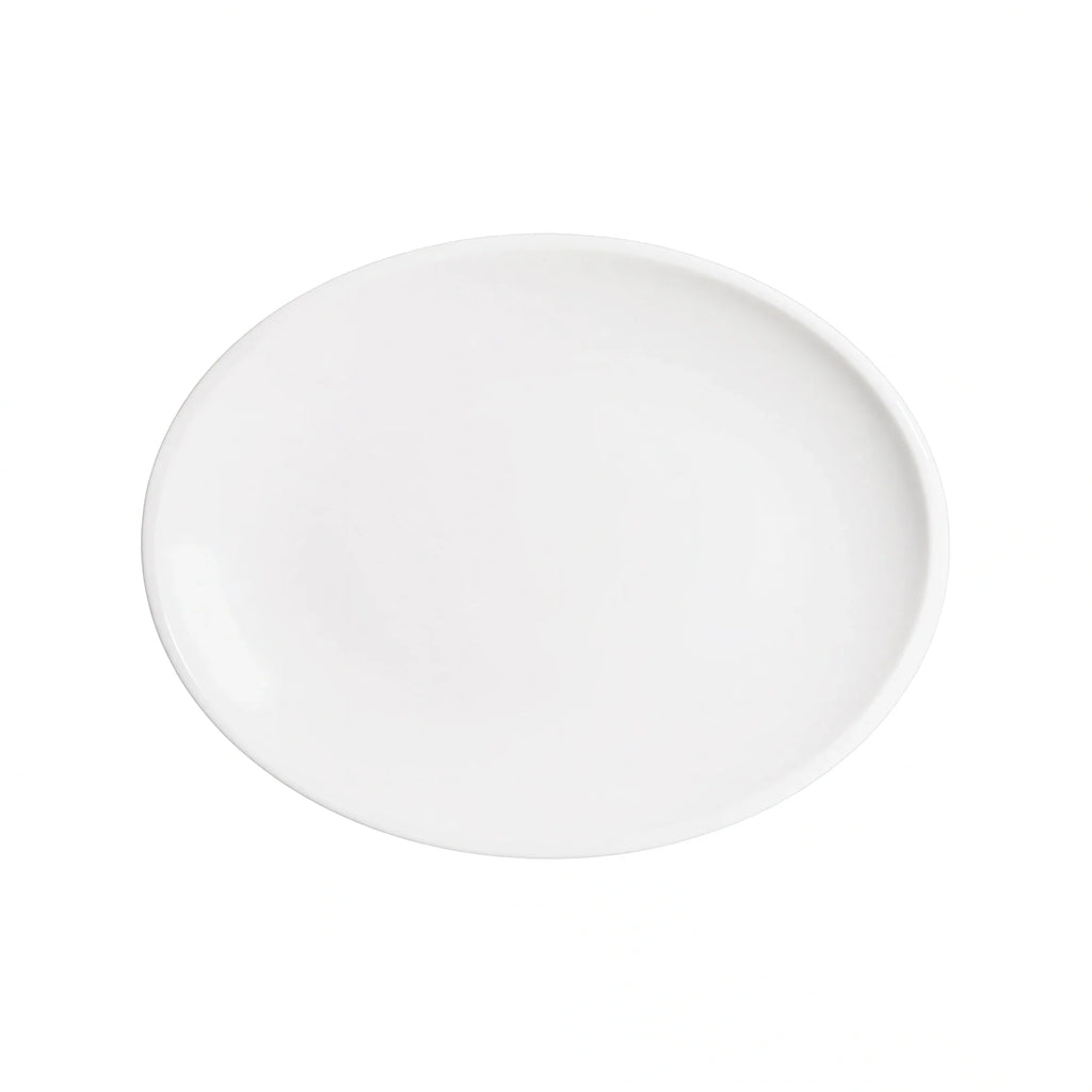 Global Tableware Collective Bonna, Moove BNMOV31OV Porcelain Oval Plate, 12.25 x 9.5 x 1.125 in