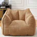 Chenille Arm Chair with Highly Resilient Foam - Multiple Colors