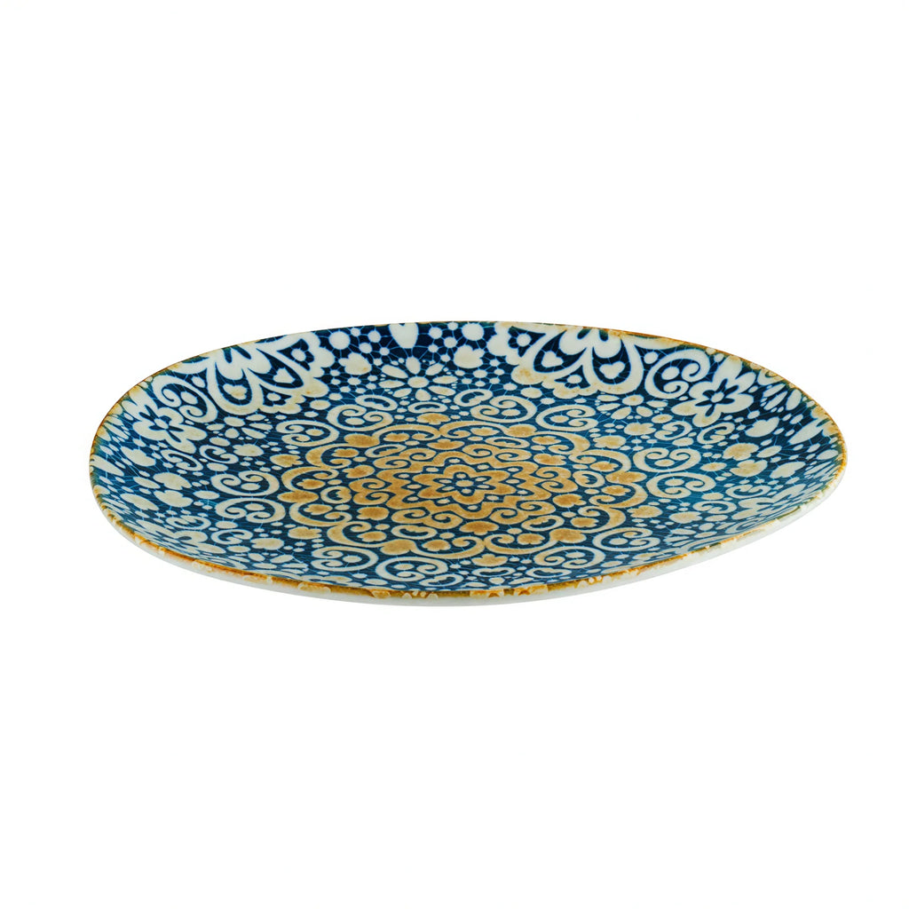 Global Tableware Collective Bonna, Vago BNALHVAO29DZ Round Porcelain Flat Plate, 11-1/2-inch
