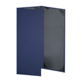 Risch LINEN-3V 4.25X11 Vinyl Hardback Fold-Out 3-View Menu Cover, 4-1/4 x 11 in Case of 25