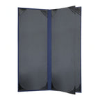 Risch LINEN-4V 4.25X11 4-View Vinyl Hardback Menu Cover, 4-1/4" x 11" Case of 25