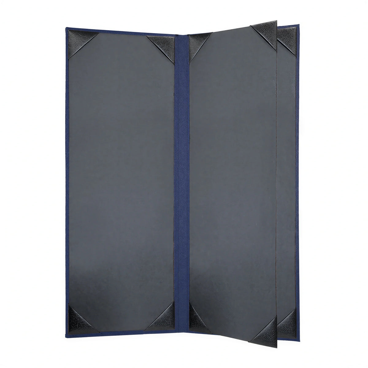 Risch LINEN-4V 4.25X11 4-View Vinyl Hardback Menu Cover, 4-1/4" x 11" Case of 25
