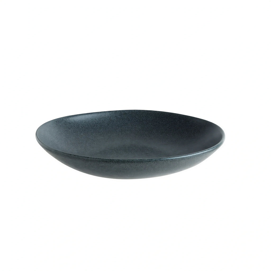 Global Tableware Collective Bonna, Vago BNGRPVAO23CK 9-Inch Graphite Porcelain Deep Plate, 25.25 oz, Deep Rim