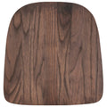 Flash Furniture CH-31230M1D-GG Elm Wood Replacement Seat with Brackets, Rustic Walnut Finish for CH-31230 Metal Chairs