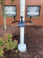Extreme Commercial Solar Flagpole Light CREE