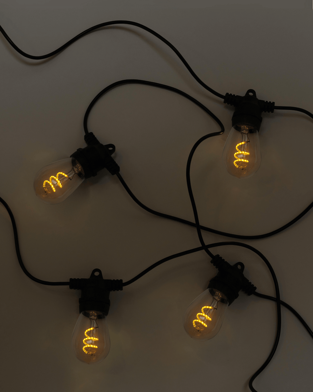 Spiral Solar String Lights