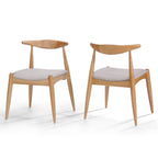 Elegant Dining Chairs With Ergonomic Backrest & Comfort Cushions (Set of 2)