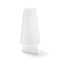 Hollowick/Steelite 36SL Conical Glass Fitter Globe, 4" Diameter x 6-3/4"H, for 3" Fitter Base, Satin Linen