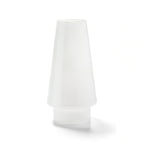 Hollowick/Steelite 36SL Conical Glass Fitter Globe, 4" Diameter x 6-3/4"H, for 3" Fitter Base, Satin Linen