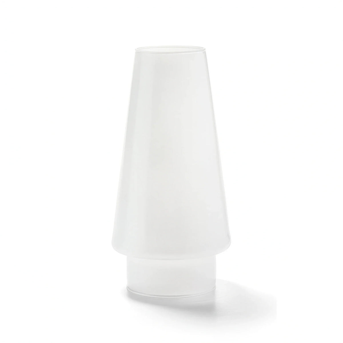 Hollowick/Steelite 36SL Conical Glass Fitter Globe, 4" Diameter x 6-3/4"H, for 3" Fitter Base, Satin Linen