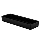 Global Tableware Collective Dalebrook, Kata DBTB4228 Rectangular Melamine Salad Bar Crock, 4.5 qt, Black, 20-1/2 x 6-7/8 x 2-3/4 in