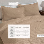 100% Cotton Honeycomb Waffle Duvet Set - Mattea Collection