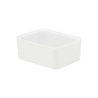 Global Tableware Collective Dalebrook, Kata DBTW4224 Rectangular Melamine Salad Bar Crock, White, 28.75 oz, 6-7/8" x 5-1/8" x 2-3/4"