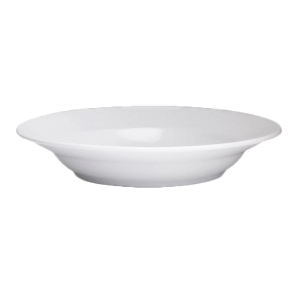 Global Tableware Collective Folio, Montego 6334P469 Rimmed Round Porcelain Soup Bowl, 10.5 oz, 9.25" Case of 2 Dozen