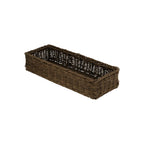 Global Tableware Collective Dalebrook, Willow DBW430 Rectangular Polywicker Fast Food Basket, Brown, 21-5/8" x 7-5/8" x 4-3/8"