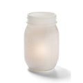 Hollowick/Steelite Firefly 1600SL Glass Candle Lamp, Satin Linen, 5-1/4"H x 3" Dia., Accommodates HD8 Fuel Cell