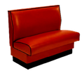ATSMFG ATS AT&S-AS-W36-P GR6 MFG Single Upholstered Restaurant Booth, 48"L x 36"H, Plain Back, Removable Spring Seat