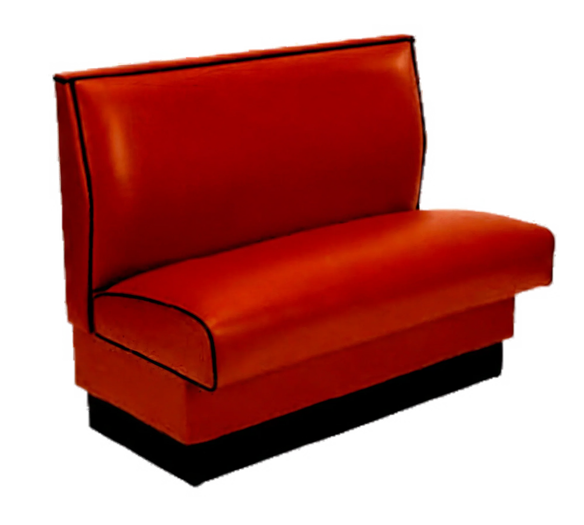 ATSMFG ATS AT&S-AS-W36-P GR6 MFG Single Upholstered Restaurant Booth, 48"L x 36"H, Plain Back, Removable Spring Seat