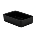 Global Tableware Collective Dalebrook, Kata DBTB4222 Rectangular Melamine Salad Bar Crock, 2 qt, Black, 10-1/4" x 6-3/4" x 2-3/4"