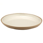 Global Tableware Collective Dalebrook, Marl DBTCM4605 Round Melamine Deep Dish, Cream, 15-1/8" x 1-7/8"