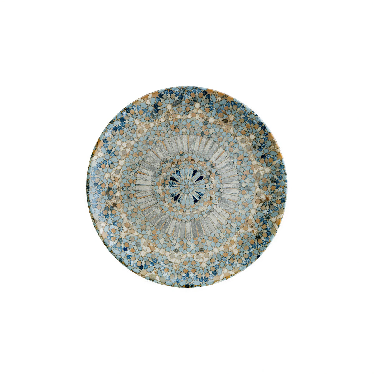 Global Tableware Collective Bonna, Gourmet BNSMTLUCMZGRM17DZ Round Porcelain Flat Plate, 6-3/4 in, Flat Edge 1 Dozen