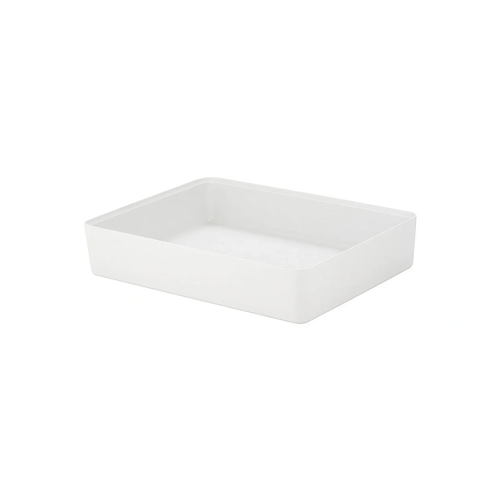 Global Tableware Collective Dalebrook, Kata DBTW4226 Rectangular Melamine Salad Bar Crock, 4.5 qt, White, 13-5/8" x 10-1/4" x 2-3/4"