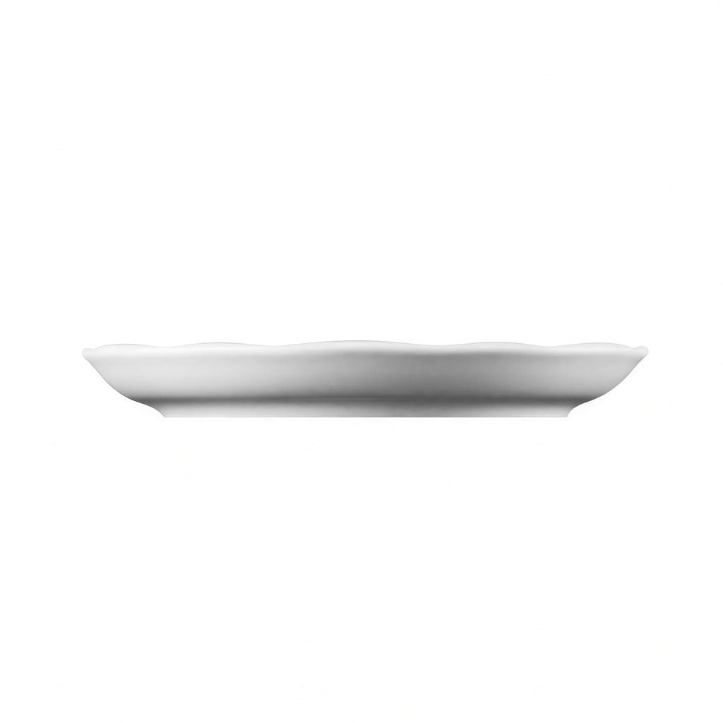 Global Tableware Collective G. Benedikt GBBEL17141 Round White Porcelain Saucer, 5.5-inch Diameter