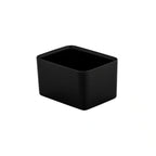 Global Tableware Collective Dalebrook, Kata DBTB4214 Rectangular Melamine Salad Bar Crock, 1.5 qt, Black, 6-7/8" x 5-1/8" x 3-7/8"