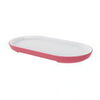 Global Tableware Collective Dalebrook, Talon DBTRC50018 Oval Melamine Pill Plate, Cherry, 13 x 7 x 1-1/8 in