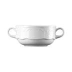 Global Tableware Collective G. Benedikt GBBEL11251 Porcelain Soup Cup, 8.5 oz, White, 4.375" Diameter x 2.25"H