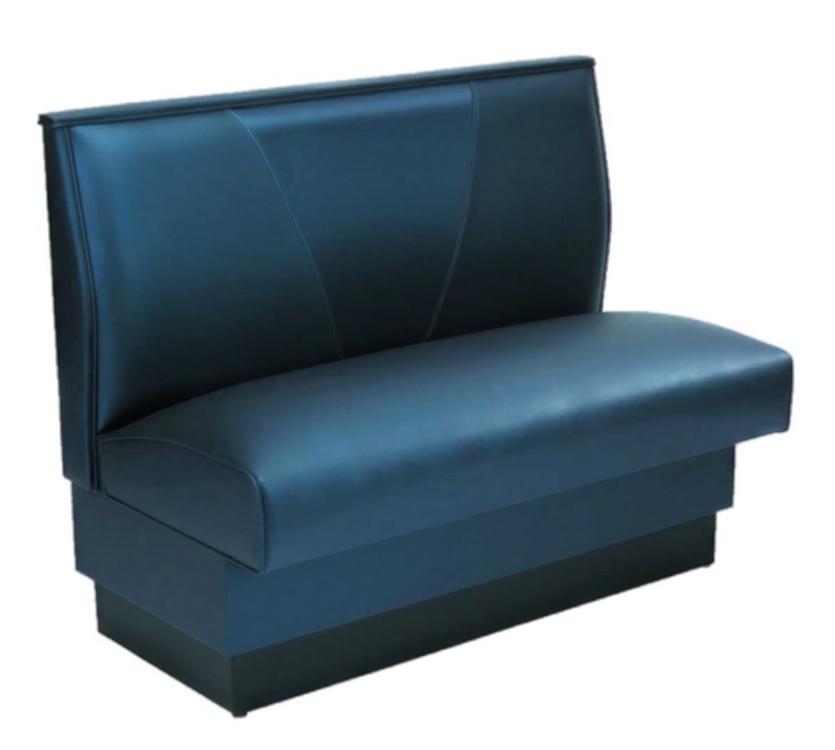 ATSMFG ATS AT&S-ASD-W48-VS GR6 MFG Single Upholstered Restaurant Booth, 30"L x 48"H, V-Shape Back, Vinyl Kick Plate