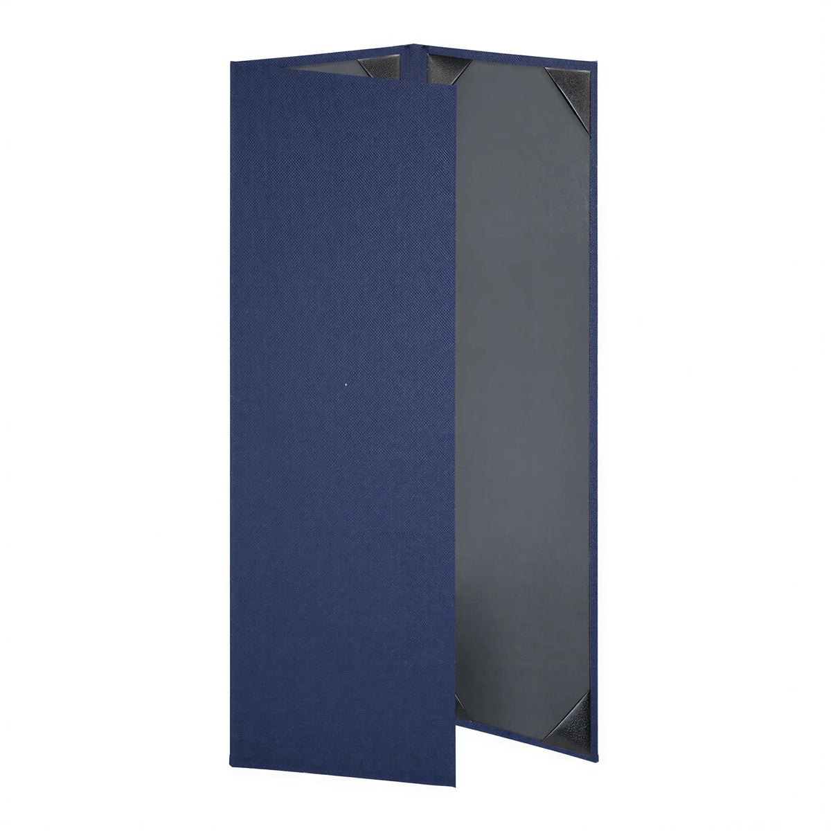 Risch LINEN-3V 4.25X14 Linen Hardback Menu Cover, 4-1/4 x 14 in, Fold-Out, 3-View Case of 25