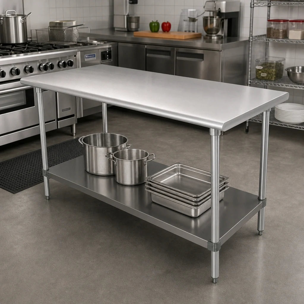 Advance Tabco TA-94-3 3-Foot 16-Gauge 304 Stainless Steel Undershelf Upgrade for Work Tables