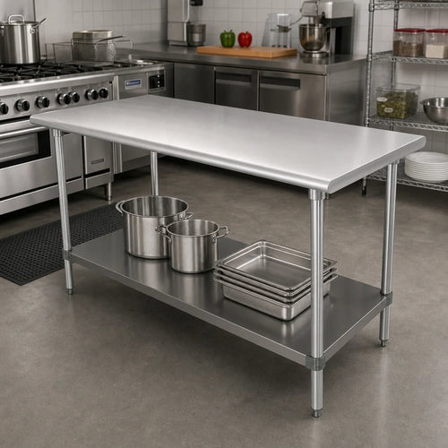 Advance Tabco TA-94-3 3-Foot 16-Gauge 304 Stainless Steel Undershelf Upgrade for Work Tables